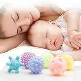 HANMUN テクスチャードマルチボールセット かわいい遊び&歯のボール 赤ちゃん用