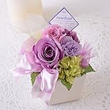 花由 プリザーブドフラワー パレット 2月アメジスト（1/10以降お届け）