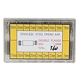 360pcs 8-25mm Watch Band Stainless Steel Spring Bars Link Pins 18 Size Assortment Kit [並行輸入品]