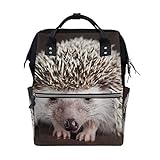 ママバッグ　マザーズバッグ　リュックサック　ハンドバッグ　旅行用 かわいいハリネズミ ファション