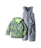 (コロンビア) Columbia キッズセットアップ Frosty Slope Set (Toddler) Green Mamba Block Print/Grey Ash 3T Toddler 3T