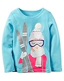 カーターズ Carter's 長袖 Tシャツ & ベビー・デポ モスリン ウォッシュクロス Long-Sleeve Ski Girl Tee 6M (61-67cm) [並行輸入品]