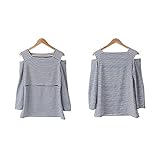 Lecpra (レクプラ) トップス ボーダー マタニティ 授乳服 インディゴ ( M L XL ) 長袖 (M)