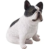 High Quality Small Size Brindle French Bulldog Sculpture, Sitting