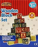 [ホームウェア]Homeware 30 Piece Stack 'N Build ABC Wooden Blocks Set 1630 [並行輸入品]