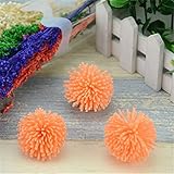 50個Mini FoamローズPom Poms人工フラワーヘッドウェディングデコレーションDIY花輪ギフトボックススクラップブッククラフトフェイク花 One Size オレンジ SEDFGJ32560