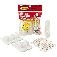 3M コマンド フック キレイにはがせる 両面テープ Lサイズ 耐荷重2.4kg 6個 CM2L-6HN