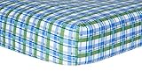 Trend Lab Crib Sheet, Blue Plaid [並行輸入品]