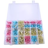 防水 熱収縮 完全絶縁スペードターミナル 電線圧着コネクタキッ 480個 赤黄青