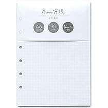ひーばぁば　プレミエリフィル Amazon.co.jp: Bine/バイン A6 リフィル 30枚【4mm方眼ホワイト