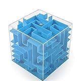 Stylezお金迷路3dパズルコインボックスゲームSaving Bank for Kids Toysギフトブルーキューブ