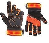 Custom Leathercraft L145M Lighted Safety Viz Pro Gloves, Medium, 1-Pair by Custom Leathercraft