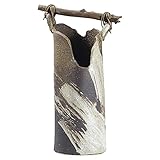 流木刷毛目花入(信楽焼) [22.5 x 16.5 x 40.5cm 3500g] 【花瓶】 | 料亭 旅館 和食器 飲食店 おしゃれ 食器 業務用