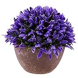 Dovewill 全4色選択可　ロマンティック　人工蘭　植物　家　庭　鉢植え　盆栽　部屋　ホテル　結婚式　パーティー　装飾　 - 紫