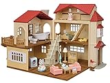 【Amazon.co.jp 限定】シルバニアファミリー お家 赤い屋根の大きなお家 デラックスセット -屋根裏はひみつのお部屋- 22-RZ