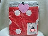 TDR ディズニー ミニー フード付きタオル ドット　プリンセス