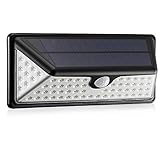 73LED ソーラーセンサーウォールライト　人感センサー/光感知　三種類モード　太陽光発電　省エネ　防水　防犯用　屋内照明/屋外照明/軒先/壁掛け/庭先/ガレージ/玄関周りなど対応　夜間自動点灯 (1