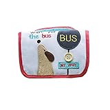 「バスを待つ」三つ折り財布 (11.9*7.8cm )