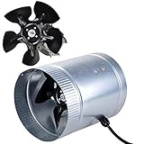 Hydroponic 6" 260 CFM Inline Duct Booster Vent Fan with Aluminum Blade [並行輸入品]