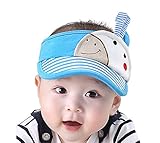 出産祝い　赤ちゃん　ベレー　 幼児　UV 　日除け帽　帽子　キャップ　ハット　快適　柔らかい　43-48ｃｍ 6-12ヶ月（ブルー）