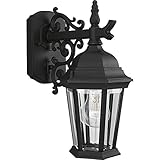 Progress Lighting P5682-31 Wall Lantern with Scroll Arm Combined with The Brilliant Clarity Of Clear