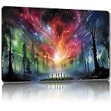 Malqiqi プレイマット MTG用 無料収納バッグ付き ゲームマット 24 x 14インチ カード用TCG ボードゲームマット マウスパッド デスクマット (Magic Clouds-Regular)