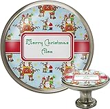 サンタonソリキャビネットノブ(シルバー) ( Personalized )