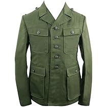 軍服 オリーブグリーン　第二次世界大戦　金色ボタン Amazon | 第二次世界大戦 ドイツ軍 アフリカ軍団/熱帯用