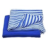 green sprouts Muslin Swaddle Blankets made from Organic Cotton,Royal Blue Set by green sprouts
