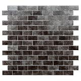 Bravaクオーツグレーガラスモザイクインドア壁タイル( Pack of 5 )