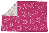 Lorena Canals Wool Rug Blanket Stars (Fuchsia) by Lorena Canals