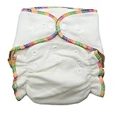 Heavy Wetter Bamboo / Organic Cotton One Size Fitted Diaper And 2 Inserts (Fits 7-25lbs) by THX