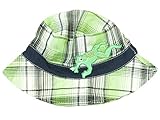 AbG Infant Boys Green Plaid Frog Floppy Sun Hatバケットキャップ