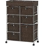 家具 便利 おしゃれ ランドリー収納（ダークブラウン） 101362200