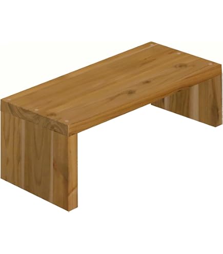 Amazon｜WOODPRO コの字 シェルフ 幅56cm 高さ36cm 奥行20cm ハニー色