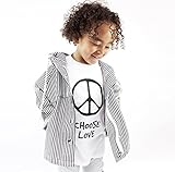 yuzuyu_shop 男女兼用 女の子 男の子 お揃い ボーダー ストライプ 子供服 キッズ服 ベビー服 春服 夏服 秋服 冬服 (100ｃｍ)