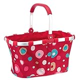 Reisenthel Carrybag、ショッピングバッグ、キャリーバッグ、ショッピングバスケット、ファンキードット2 (レッド)、bk3048