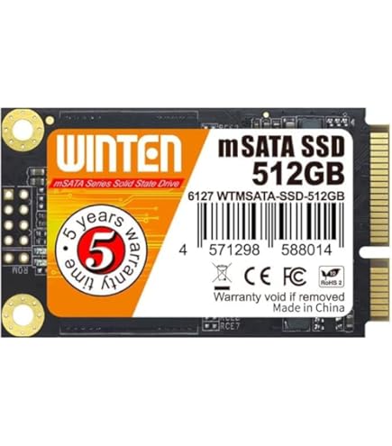 Amazon | INDMEM mSATA SSD 512GB SATA-III 6Gb/s 3D NAND MLC 内蔵型