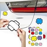 seimeinoki 車用デカール おもしろ カーステッカー キズ隠し 防水ステッカー パッチパターン 車用ステッカー 凹み隠しに かわいい 装飾 傷あと ステッカー 車用デコレーション 車ボディ 車ドア 窓 ウォールステッカー