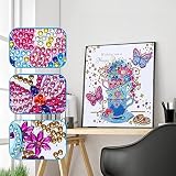 ダイヤモンドアート キット 特殊形状ダイヤモンド絵画 ダイアモンドビーズ絵画キット DIY・手作り絵画手芸キット 5D モザイクアート ダイヤモンド塗装（蝶）30x30 cm