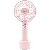 ハンディファン 扇風機 フランフラン ハンディファン ライト ～Francfranc FRAIS HANDY FAN LITE～ 手持ち USB 充電スタンド 軽量 充電式 携帯 (ピンク)