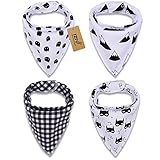 iZiv 4枚ベビービブ【食事用スタイ】防水よだれかけベビー0-2歳（カラー4）