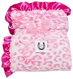 Max Daniel Baby Throw Blanket, Hot Pink Jaguar by Max Daniel Designs