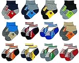 liwely 12ペアunisex-babyソックス、足首ソックス3 – 12ヶ月の幼児 02BSS12-PB0004