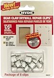 Hyde Tools 09037 Bear Claw Drywall Repair Clips, 1/2-Inch, 8-Pack by Hyde Tools [並行輸入品]