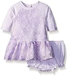 Pippa & Julieベビー女の子スウェットシャツドレスとおむつカバー カラー: パープル