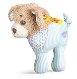 Steiff 12cm Good Night Dog Rattle (Blue) by Steiff
