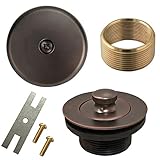リフトとTurnツイストBathtub Drain変換キットアセンブリ、すべての真鍮Construction ブラウン WP5160