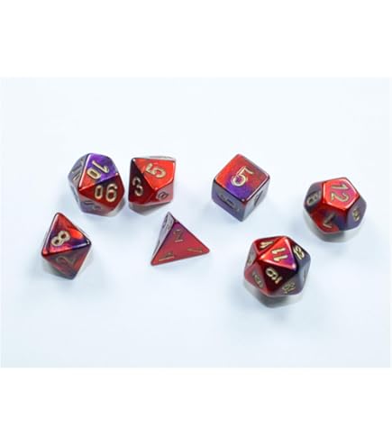 Oxi-Copper Marble Dice Set With White Numbers - 10mm RPG Gaming Dice