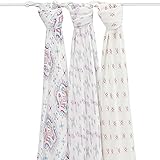 (エイデンアンドアネイ) aden+anais おくるみ スワドル aden+anis bamboo swaddle 3-pack フラワーチャイルド [並行輸入品]